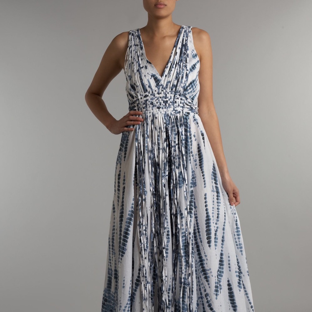 Michael Kors tie dye dress with fringe